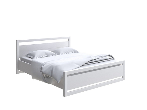 Белая кровать Kvebek с подъемным механизмом - Удобная кровать с местом для хранения